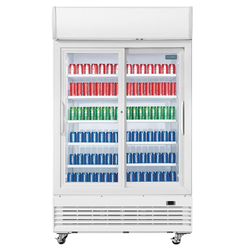 Polar G-Serie Display-Kühlung mit zwei Türen und Schiebetüren des Leuchtkastens 950L