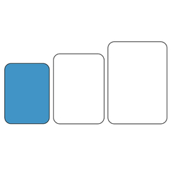 Olympia Kristallon Polypropylen Fast Food Tablett Weiß Klein 345mm