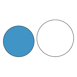 Olympia rundes Serviertablett weiß-blau 32cm