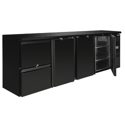 Polar Serie U Barkühlschrank 3-türig mit 2 Schubladen