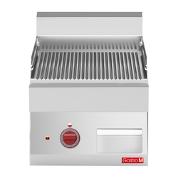 Gastro M 650 elektrische Grillplatte 65/40FTRE Gerillt