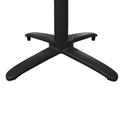 Bolero klappbarer Tischfuß mit Fußkreuz Aluminium schwarz 72cm hoch
