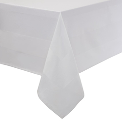 Mitre Luxury Satin Band Tischdecke weiß 137 x 228cm