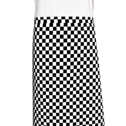 Chaud Devant Domino Bistroschürze schwarz-weiß kariert
