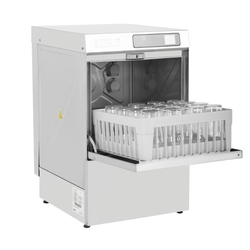 Buffalo Digital Untertisch-Gläser-Spülmaschine mit Ablaufpumpe, 400mm Korb, 3,3kW