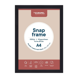 Europel Klapprahmen A4 25mm matt schwarz