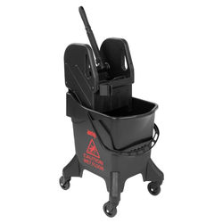 Jantex 20Ltr Hoher Wischeimer mit Wringer - Roter Druck