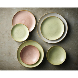 Churchill Stonecast Raw Grüne Coupeschalen 184mm (12 Stück)