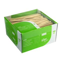 Sier Einweg-Rührstäbchen Holz (FSC®) 140 x 5 x 1,2mm (Box 1000)