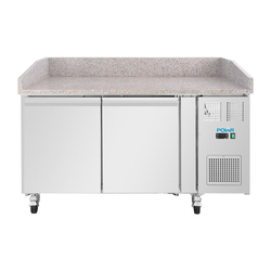 Polar U-Series Doppelter Pizzatisch mit Granitplatte 428Ltr