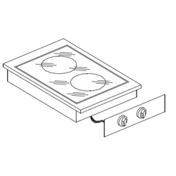 Combisteel Glaskeramikherd 2 Zonen