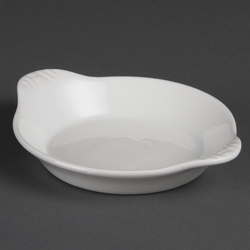 Olympia Whiteware runde Gratinschalen weiß 17cm (6 Stück)