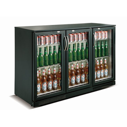 Combisteel Barkühler Schwarz 3 Türen – Breite 1335