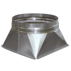 Combisteel Übergangsstuck Viereck-Rund Ø 450