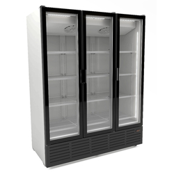 Combisteel Kühlschrank 3 Glastüren - Weiss 9002