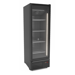 Combisteel Tiefkühlschrank 1 Glastür Schwarz 500L