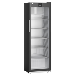Liebherr MRFvd 4011 Getränkekühlschrank mit Glastür, Display und LED Lichtsäule Schwarz, Ausführung: Schwarz