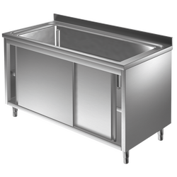 Prismafood Topf - Spülschrank 1,2m - 1 Becken  L106xB50xT38cm STD