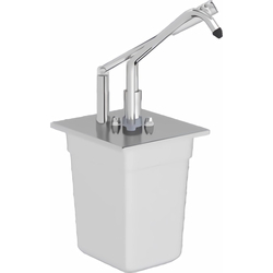 Saucenspender mit Pumpe GN 1/6 (200 mm), 3 Liter