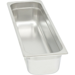Stalgast Edelstahl Gastronormbehälter Serie STANDARD, GN 2/4 (65mm)
