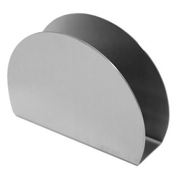 Serviettenhalter, halbrund, aus Edelstahl, H. 87 mm