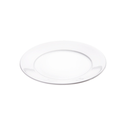 Flacher Teller, reinweißes Hotelporzellan, Serie Isabell, Stalgast, Ø 230 mm
