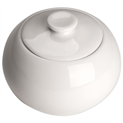 Zuckerdose, reinweißes Hotelporzellan, Serie Isabell, Stalgast