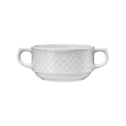 Suppentasse, Porzellan, weiß, Serie Aphrodite, Lubiana, 0,30 Liter