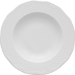 Tiefer Teller, Porzellan, weiß, Serie Aphordite, Lubiana, D. 225 mm