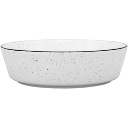 Teller tief, Serie Ankara, weiß, schwarz gesprenkelt, Ø 220 mm, 6 Stück