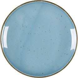 Teller flach, Serie Hotel, türkis, braun gesprenkelt, Ø 210 mm, 12 Stück