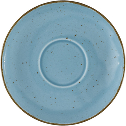 Untertasse, Serie Aida, türkis, braun gesprenkelt, Ø 160 mm, 12 Stück
