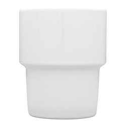 Trinkbecher, Porzellan, weiß, Serie Kaszub/Hel, Lubiana, 0,35 Liter