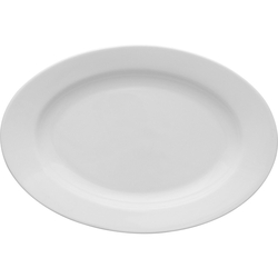 Ovale Servierplatte, Porzellan, Lubiana, Serie Kaszub/Hel, 240x160 mm