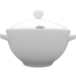 Suppenterrine, Porzellan, weiß, Serie Kaszub/Hel, Lubiana, 3 Liter