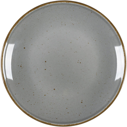 Teller flach, Serie Hotel, grau, braun gesprenkelt, Ø 210 mm, 12 Stück