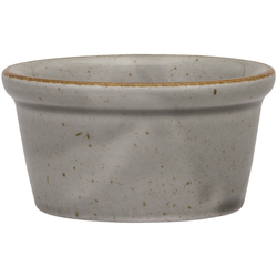 Dipschale, Serie Ameryka, grau, braun gesprenkelt, Ø 80 mm, 12 Stück