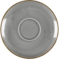 Untertasse, Serie Aida, grau, braun gesprenkelt, Ø 145 mm, 12 Stück