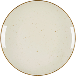 Teller flach, Serie Hotel, cremefarben, braun gesprenkelt, Ø 280 mm, 12 Stück