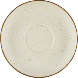 Untertasse, Serie Aida, cremefarben, braun gesprenkelt, Ø 160 mm, 12 Stück