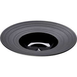 Porzellan Suppenteller aus der Serie Gourmet Kontrast, schwarz, Ø 265 mm