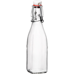Kleine Glasflasche mit Bügelverschluss, 0,25 Liter