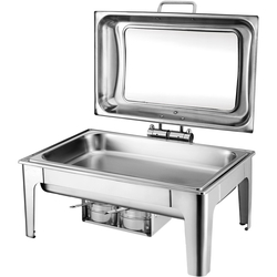 Chafing Dish mit Glasdeckel GN 1/1