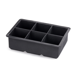 Eiswürfelform für sechs Eiswürfel von 40x40 mm, Silikon