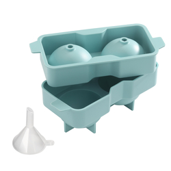 Eiswürfelform für zwei Eiskugeln mit Ø 58 mm, Silikon