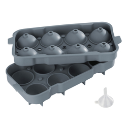 Eiswürfelform für acht Eiskugeln mit Ø 50 mm, Silikon
