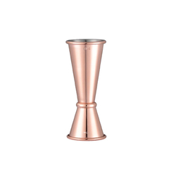 Jigger, Japanischer Stil, doppelseitig, Edelstahl, kupferfarben, 25/50 ml