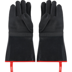 Ofenhandschuhe, Neopren, hitze- und ölbeständig, schwarz, L. 450 mm