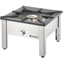 Stalgast Edelstahl Gas-Hockerkocher STANDARD, G20, 340x340x340 mm (BxTxH)