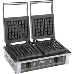 ROLLER GRILL Doppel-Waffeleisen, Brüsseler Waffelform, 550x440x230 mm (BxTxH), 2x 1,6 kW